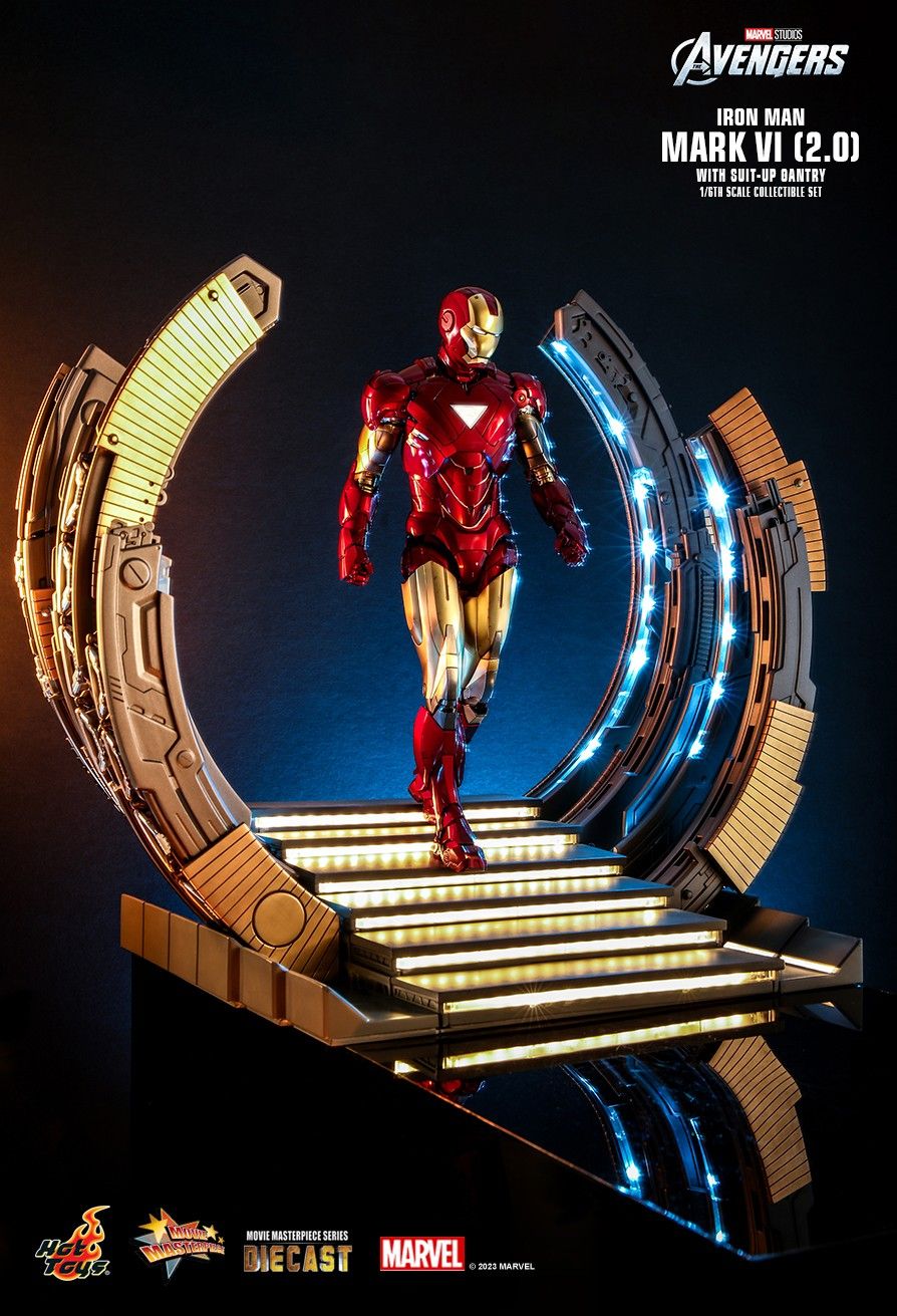 movie - NEW PRODUCT: HOT TOYS: THE AVENGERS IRON MAN MARK VI (2.0) 1/6TH SCALE COLLECTIBLE FIGURE 7 SUIT-UP GANTRY (3 options) 12507