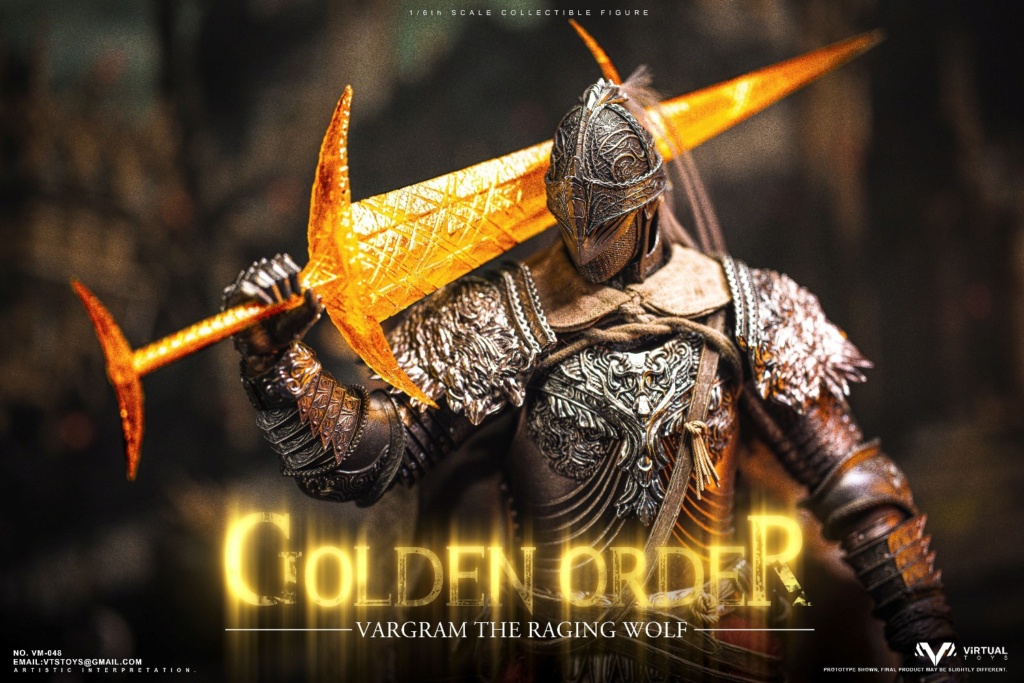 NEW PRODUCT: Virtual Toys (VTS): 1/6 Scale GOLDEN ORDER: VARGRAM THE RAGING WOLF (standard & deluxe) & Roundtable Hold Base & Grace Base 12518
