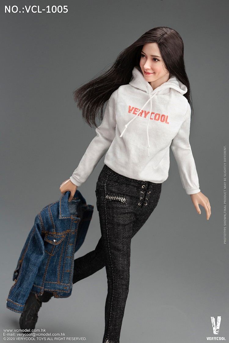 female - NEW PRODUCT: VERYCOOL: 1/6 Asian vitality beauty head carving body suit FX10 & denim casual suit VCL-1005 12530011