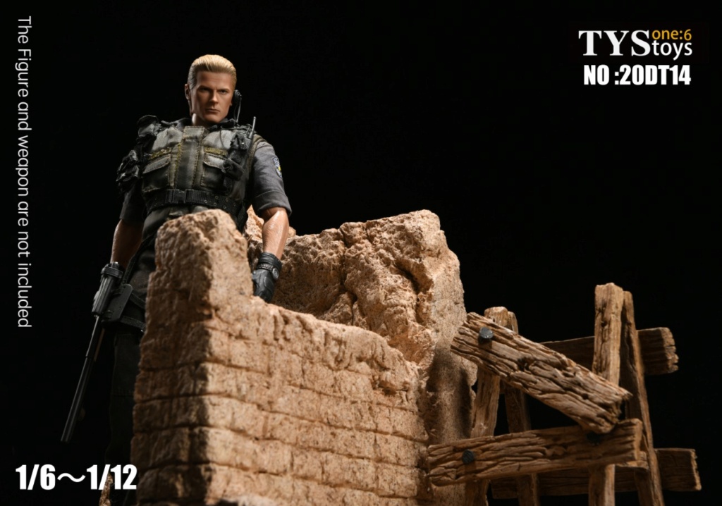 NEW PRODUCT: TYSToys: 1/6 & 1/12 Earth wall ruins 20DT14 scene platform  13122411