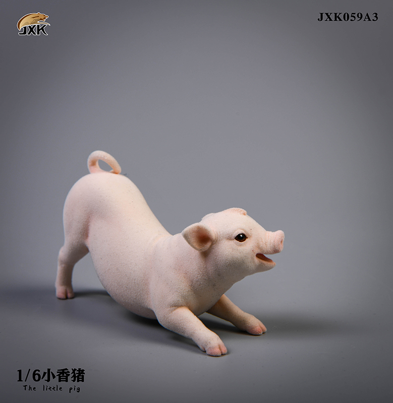 NEW PRODUCT: JXK Studio: 1/6 Animal Series Little Fragrant Pig JXK059 & Dwarf Rabbit JXK057 Two Multi-Colors 13130810