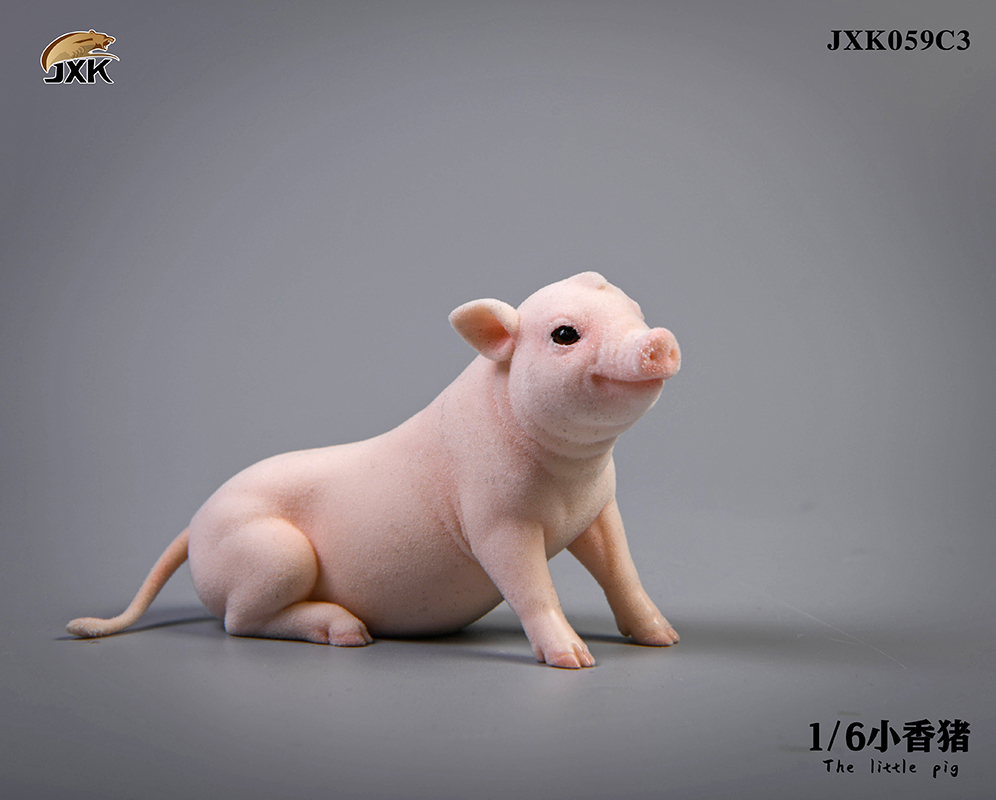 NEW PRODUCT: JXK Studio: 1/6 Animal Series Little Fragrant Pig JXK059 & Dwarf Rabbit JXK057 Two Multi-Colors 13131310