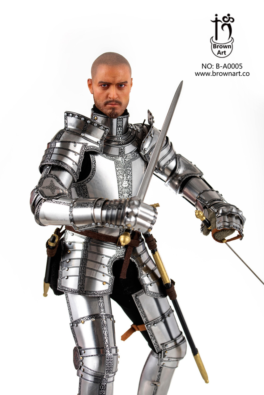 Historical - NEW PRODUCT: BROWN ART: THE DUKE OF SAXONY-COBURG 1548 1/6 SCALE ACTION FIGURE B-A0005M & WAR HORSE 1/6 SCALE ACTION FIGURE B-A0005H 13169
