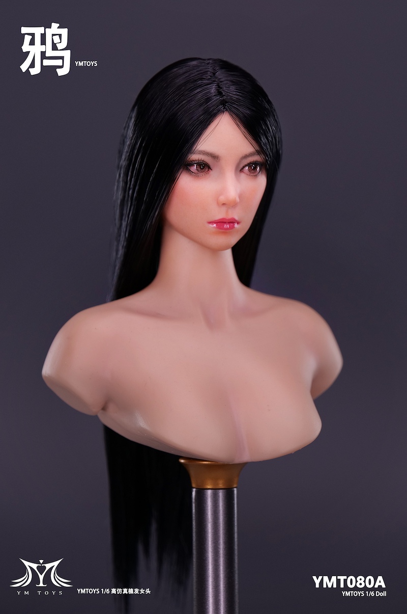 accessory - NEW PRODUCT: YMToys: 1/6 Asian female head sculpt - Crow (YMT080) 13212911