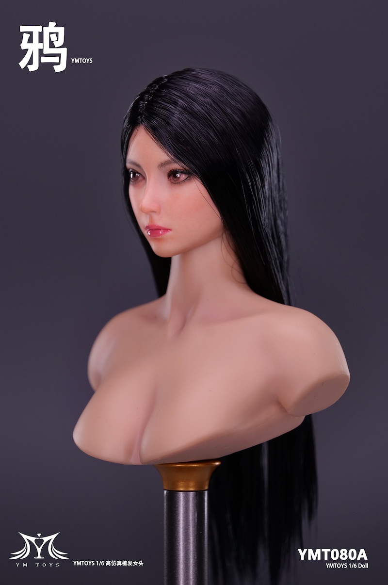 accessory - NEW PRODUCT: YMToys: 1/6 Asian female head sculpt - Crow (YMT080) 13212912