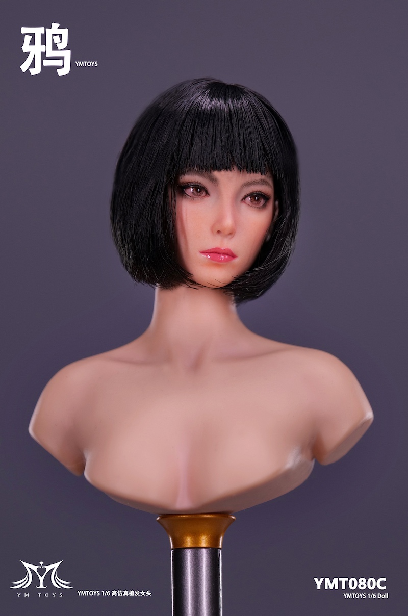NEW PRODUCT: YMToys: 1/6 Asian female head sculpt - Crow (YMT080) 13213312