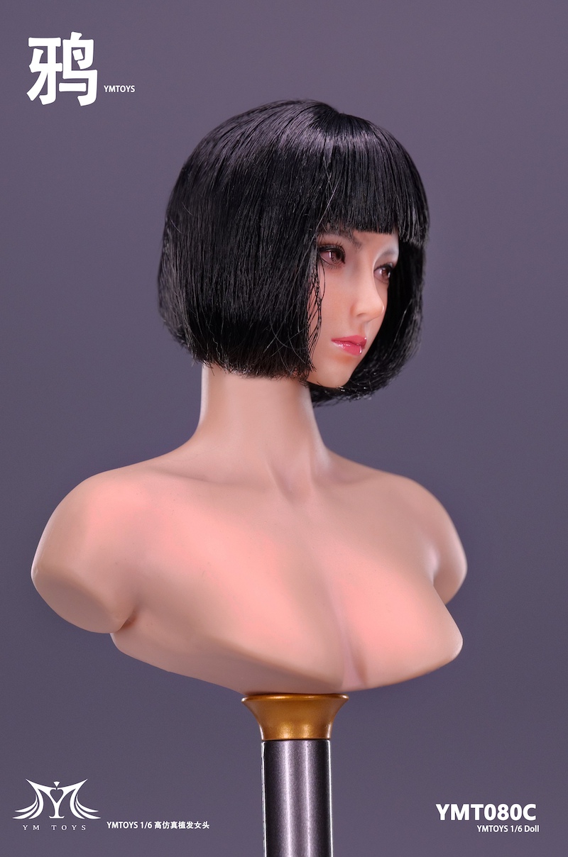 accessory - NEW PRODUCT: YMToys: 1/6 Asian female head sculpt - Crow (YMT080) 13213410