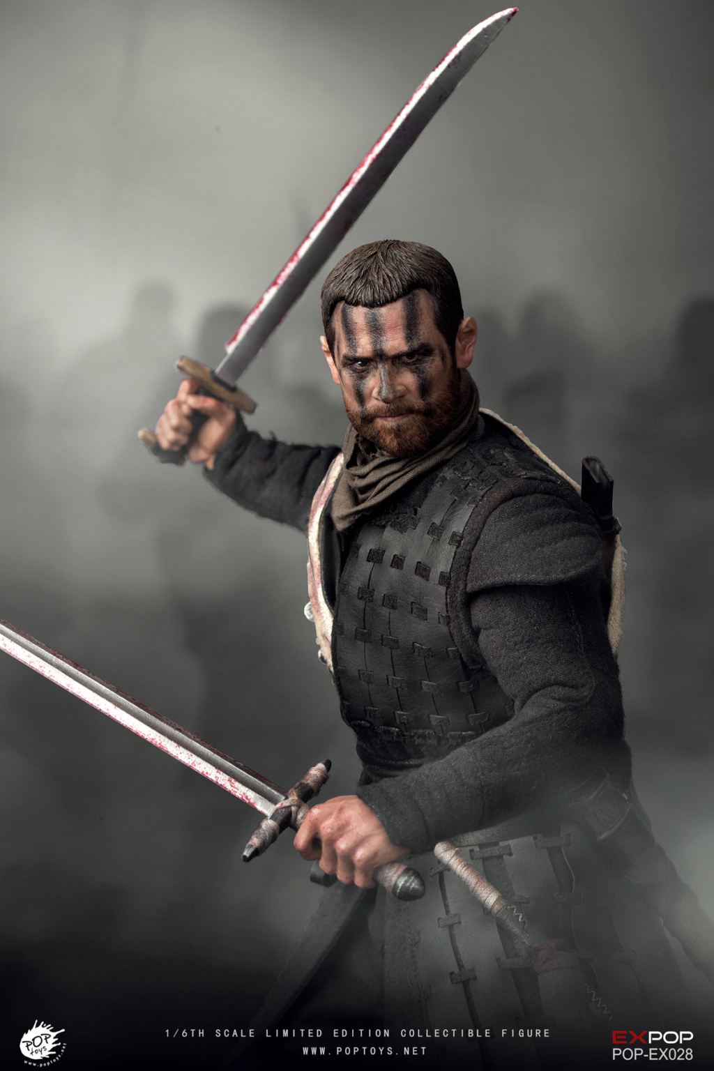 male - NEW PRODUCT: POPTOYS: 1/6 Movie Series - Scottish Majestic Macbeth [Double-headed Carving] Movable (# EX028) 13223910