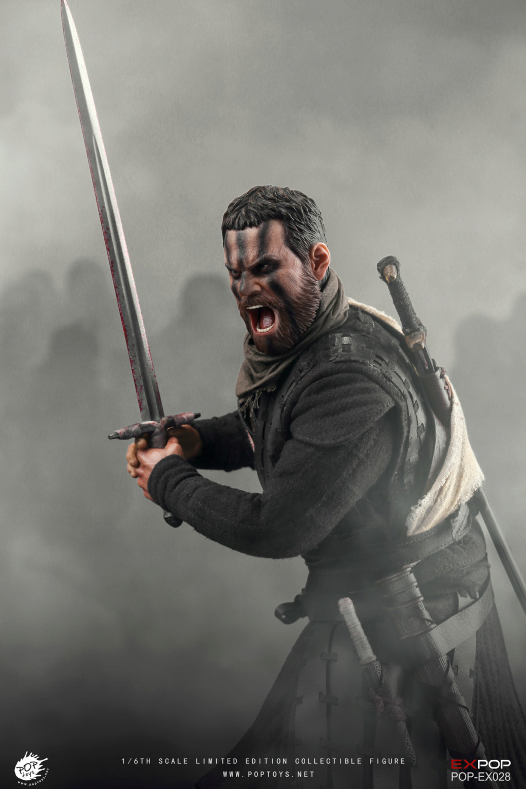 male - NEW PRODUCT: POPTOYS: 1/6 Movie Series - Scottish Majestic Macbeth [Double-headed Carving] Movable (# EX028) 13225810