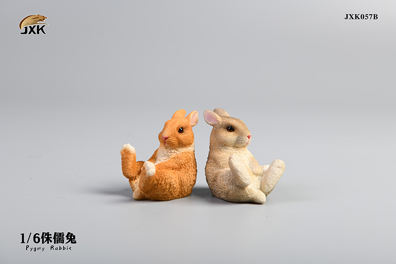 NEW PRODUCT: JXK Studio: 1/6 Animal Series Little Fragrant Pig JXK059 & Dwarf Rabbit JXK057 Two Multi-Colors 13230610