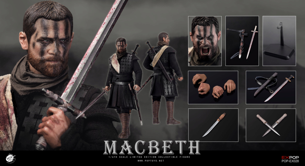 Macbeth - NEW PRODUCT: POPTOYS: 1/6 Movie Series - Scottish Majestic Macbeth [Double-headed Carving] Movable (# EX028) 13231512