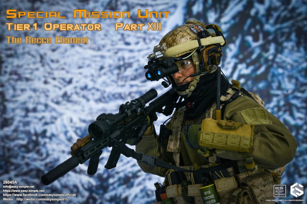 easy - NEW PRODUCT: EASY AND SIMPLE: TIER 1 OPERATOR PRT XIII THE RECCE ELEMENT - VERSION A - 1/6 SCALE FIGURE 13369