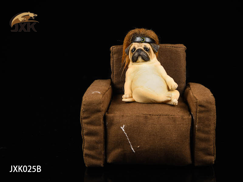 chair - NEW PRODUCT: JXK: 1/6 Decadent Dog Series Pug-with Sofa and Hair Cover 13392911