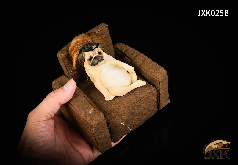 JXK - NEW PRODUCT: JXK: 1/6 Decadent Dog Series Pug-with Sofa and Hair Cover 13393210