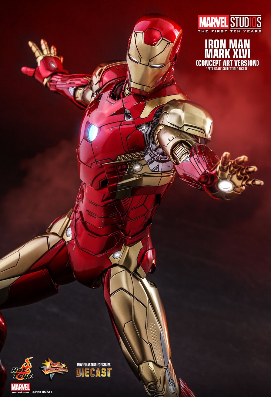 marvel - NEW PRODUCT: HOT TOYS: MARVEL STUDIOS: THE FIRST TEN YEARS IRON MAN MARK XLVI (CONCEPT ART VERSION) 1/6TH SCALE COLLECTIBLE FIGURE 1348