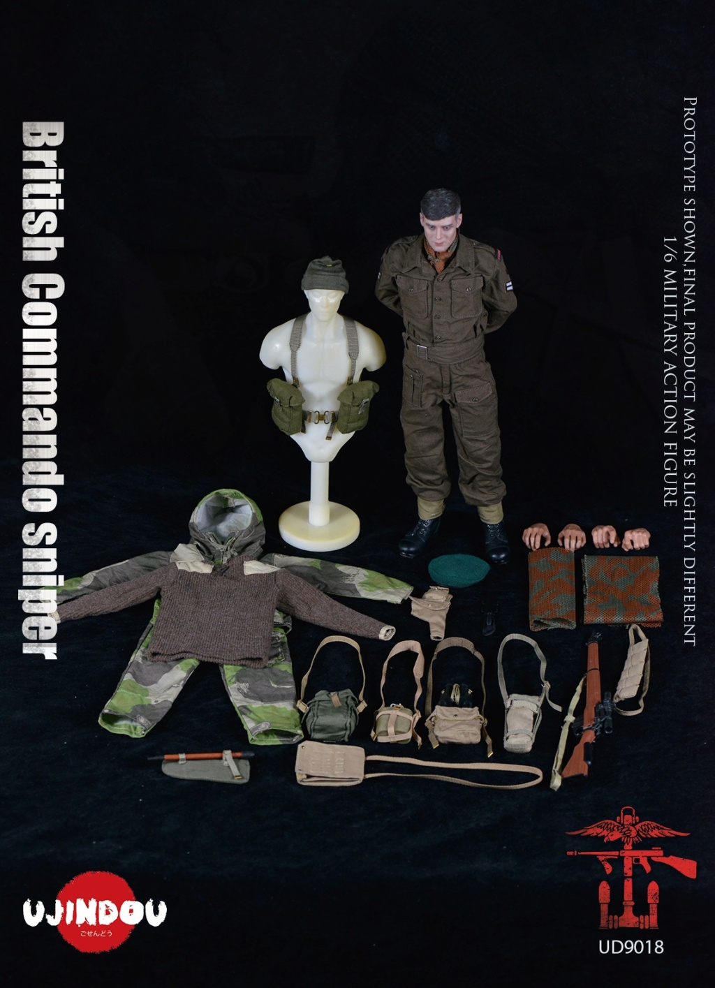 Historical - NEW PRODUCT: UJINDOU: UD9018 1/6 Scale WWII British Commando Sniper 1944 13500111