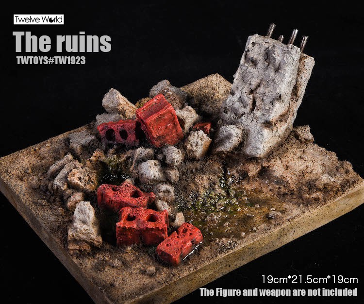 diorama - NEW PRODUCT: TWTOYS: 1/6 TW1923 fire hydrant ruin scene platform (can also be used for 1/12) 14183811