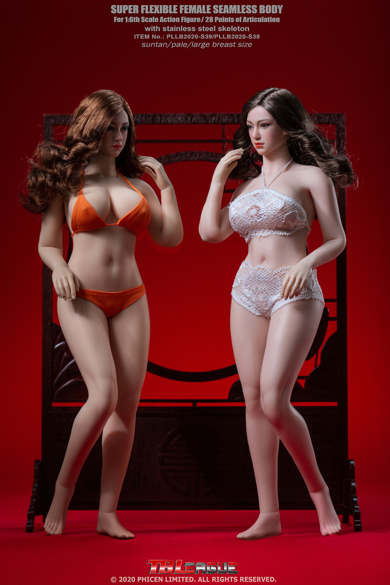 NEW PRODUCT: TBLeague: 1/6 scale "Chubby" Female Body (2 styles, with or without a head sculpt) 14190