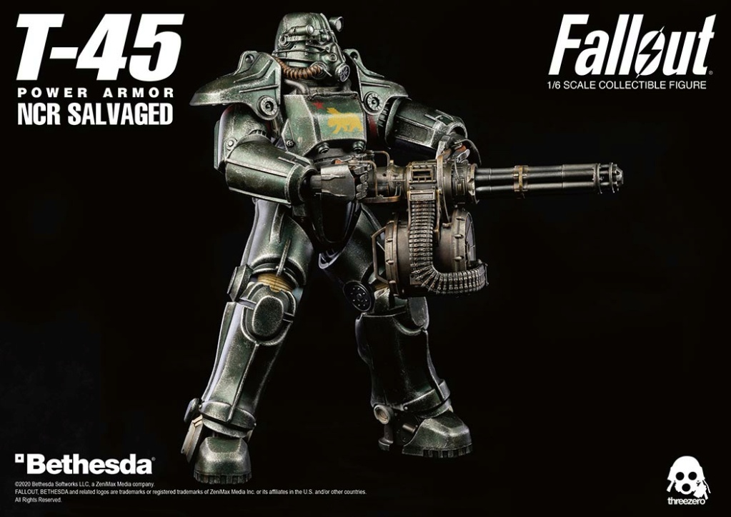 NEW PRODUCT: Threezero: 1/6 scale Fallout T-45 NCR Salvaged Power Armor 14224
