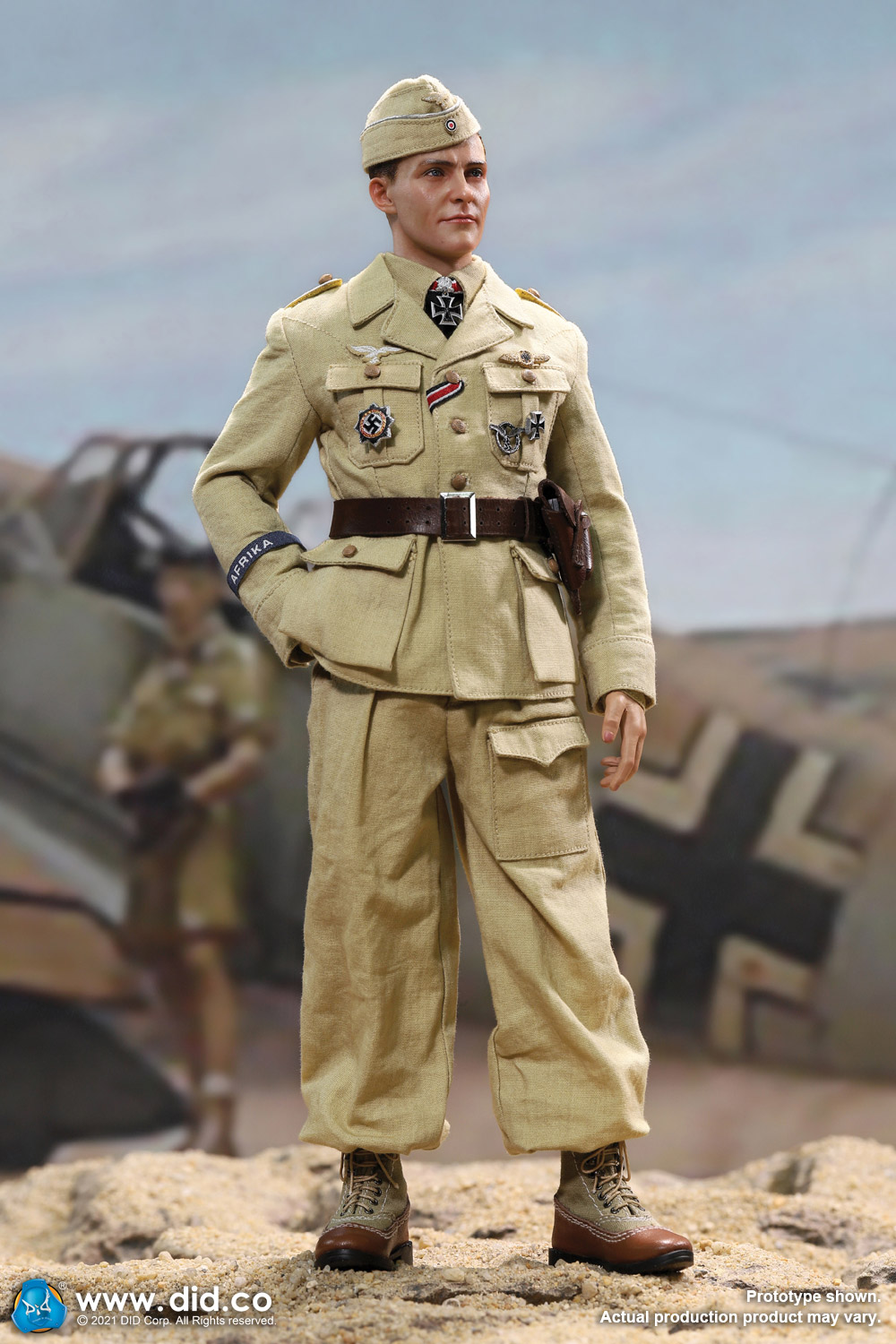 did - NEW PRODUCT: D80154 WWII German Luftwaffe Flying Ace “Star Of Africa” – Hans-Joachim Marseille & E60060  Diorama Of “Star Of Africa” 14321