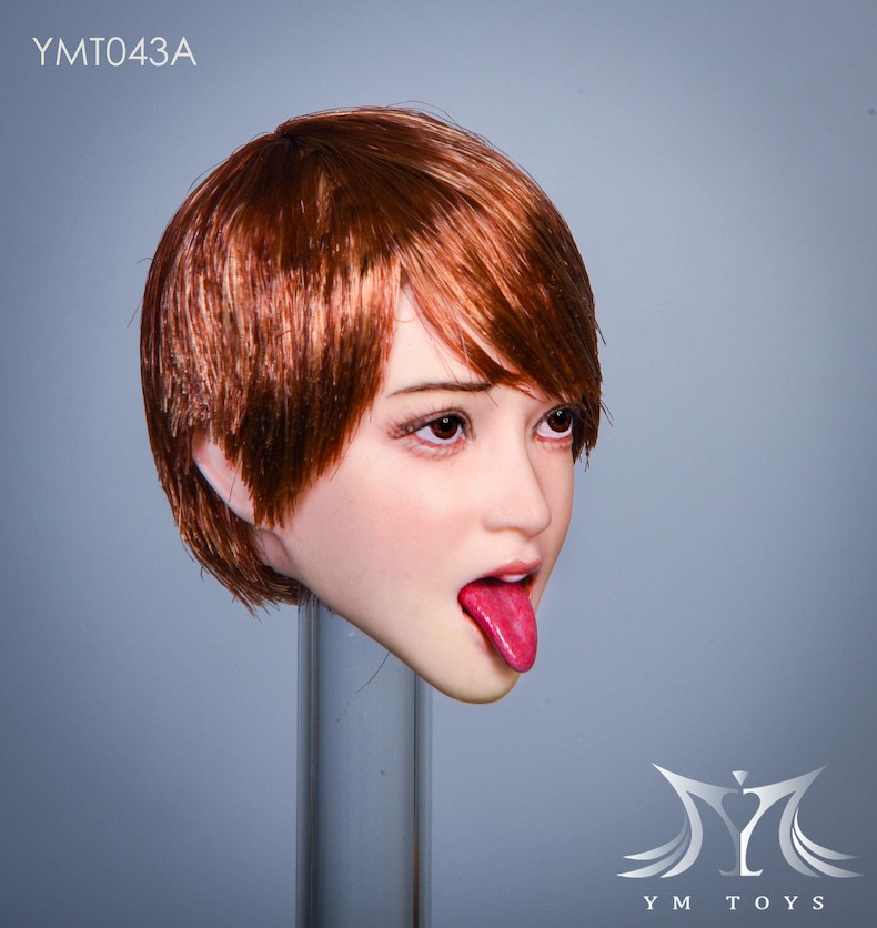 accessory - NEW PRODUCT: YMToys: 1/6 tongue expression Mier YMT043 female head carving with detachable tongue 14334411