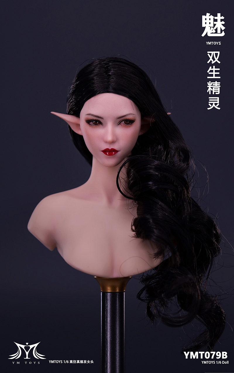 female - NEW PRODUCT: YMToys: 1/6 Twin Spirit Ambience & Twin Spirits (elf) female head sculpt 14380411