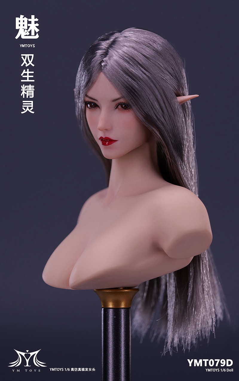 Female - NEW PRODUCT: YMToys: 1/6 Twin Spirit Ambience & Twin Spirits (elf) female head sculpt 14393810