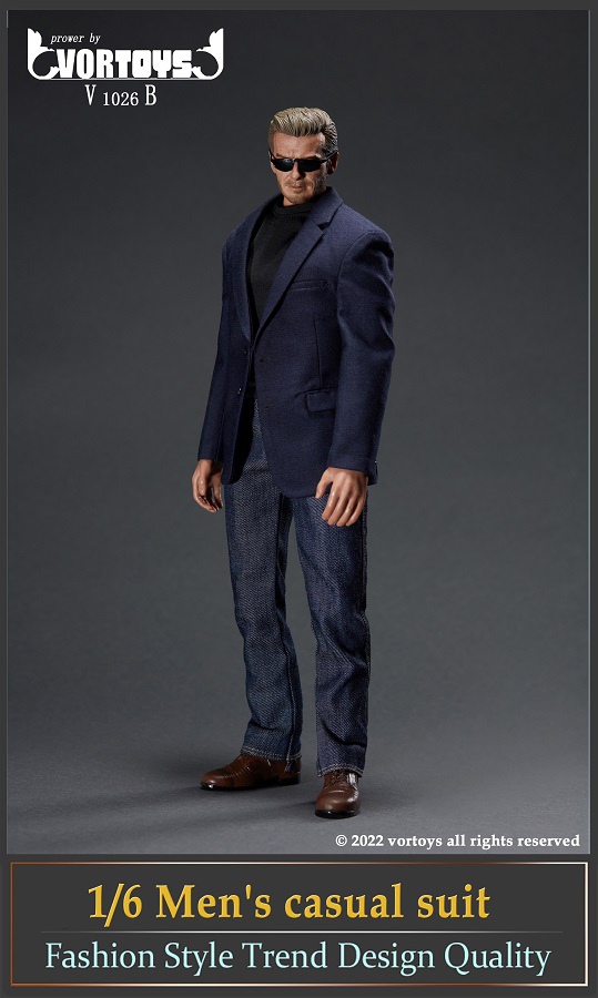 Clothing - NEW PRODUCT: VORTOYS: 1/6 V1026 Men's Casual Suit Set & V1027 American Psychiatric Suit 14395610