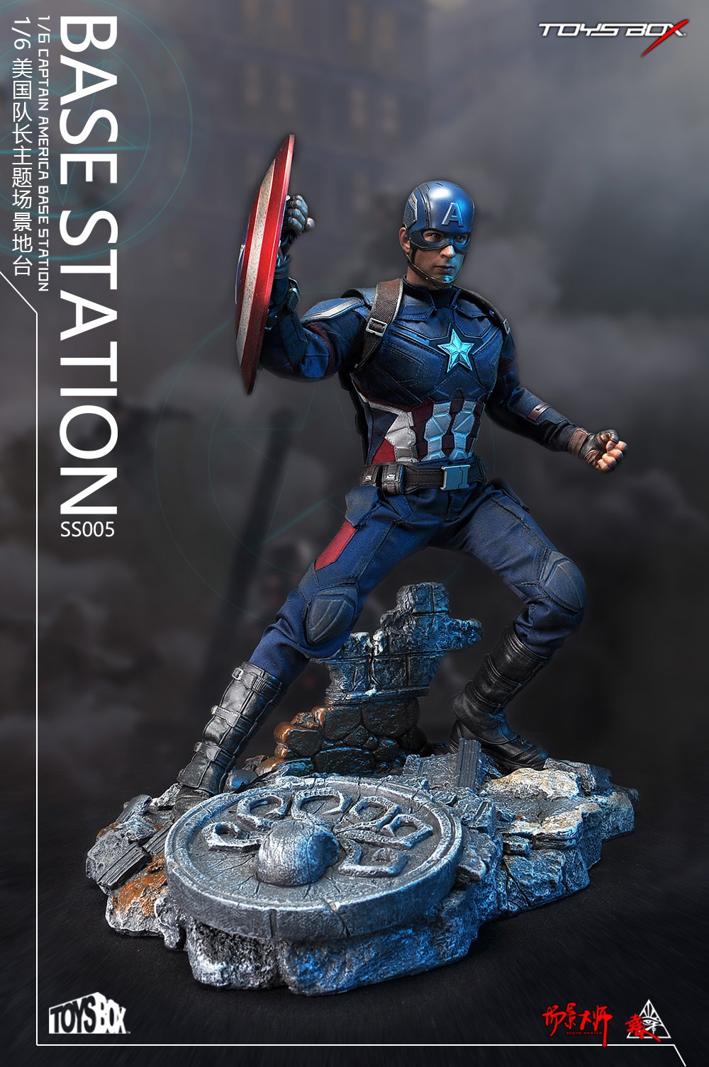 diorama - NEW PRODUCT: TOYS-BOX: 1/6 US team theme scene platform number SS005 14414710