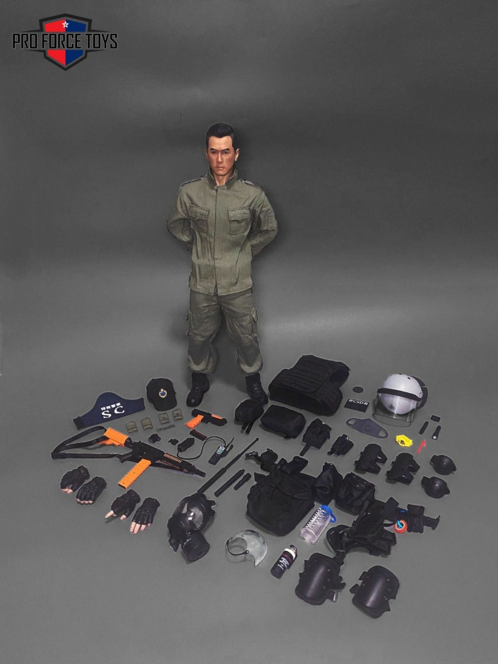 NEW PRODUCT: Proforcetoys: 1/6 Hong Kong Correctional Services Department Regional Contingency CERT "Black Panther Force" - Sir Wong/Sir Dan 14460510