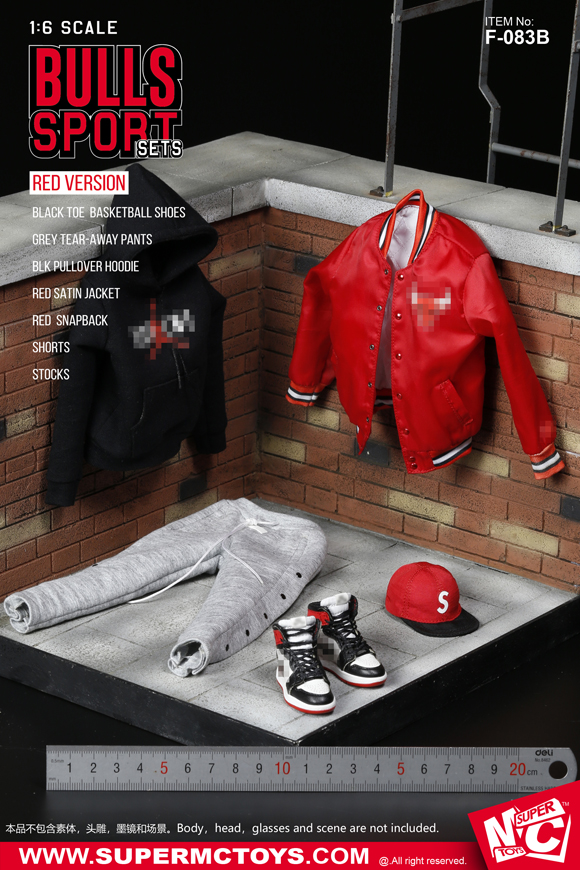 Clothes - NEW PRODUCT: SUPERMC TOYS: 1/6 Bull Head Fashion Set / BULLS Sport Sets (F-083#) 14555110