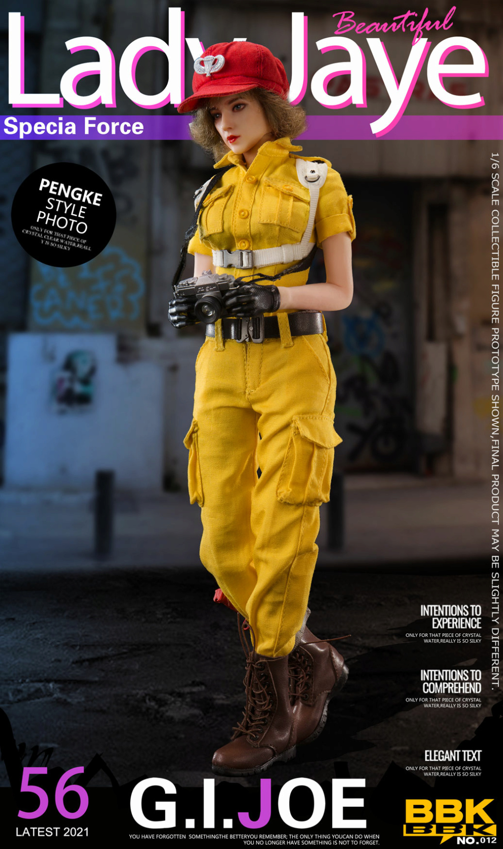 BBK012 - NEW PRODUCT: BBK: 1/6 GIJOE Jay Female Soldier Action Figure# 14580013