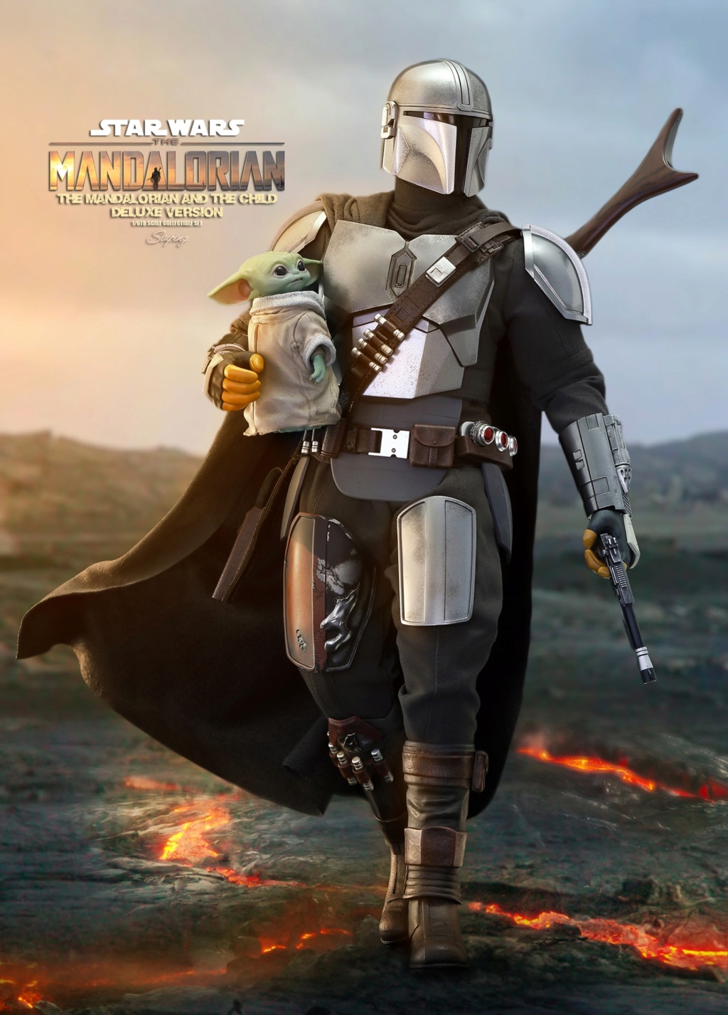 Disney - NEW PRODUCT: HOT TOYS: THE MANDALORIAN THE MANDALORIAN AND THE CHILD 1/6TH SCALE COLLECTIBLE SET (Standard and Deluxe) 14e6a010