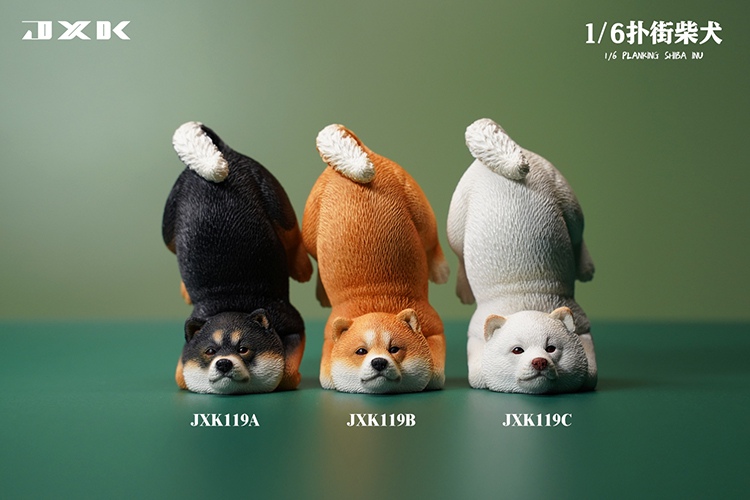 NEW PRODUCT: 1/6 6 Street Shiba Inu JXK119 Animal Static Model Hand GK Ornament 14eb7d10