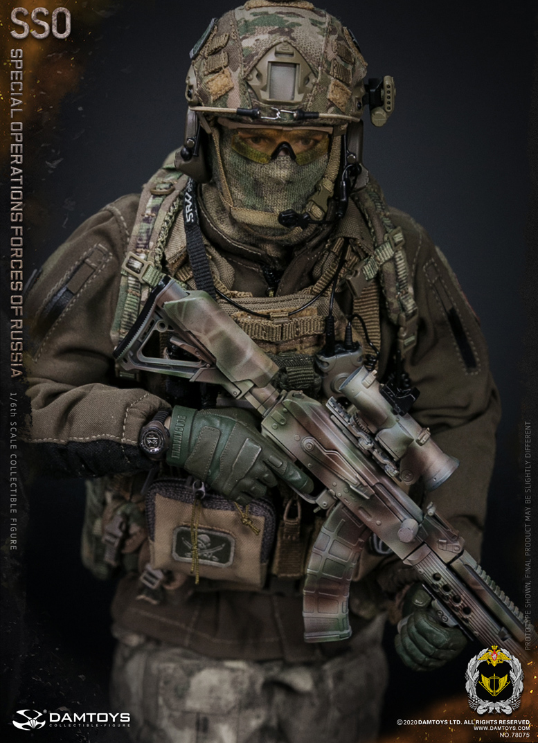 SSO - NEW PRODUCT: DAMTOYS: 1/6 Russian Federation SSO Special Forces movable figure 78075 # 15003511