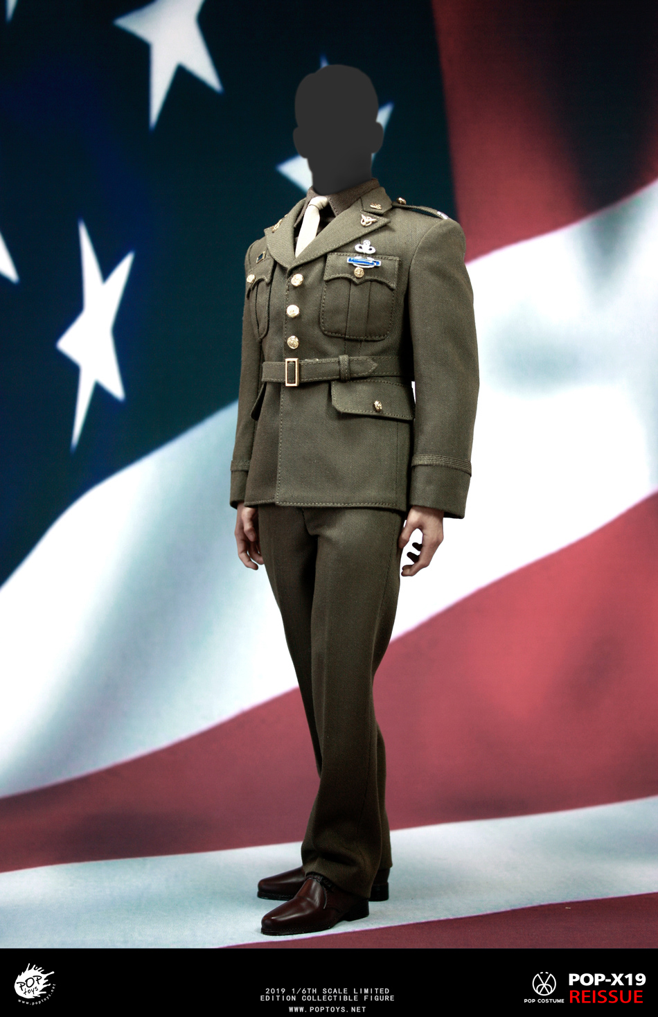 NEW PRODUCT: POPTOYS: 1/6 Series X19 World War II Edition Golden Age US Team Uniform Uniform Set - 19 Years Reprint 15021110