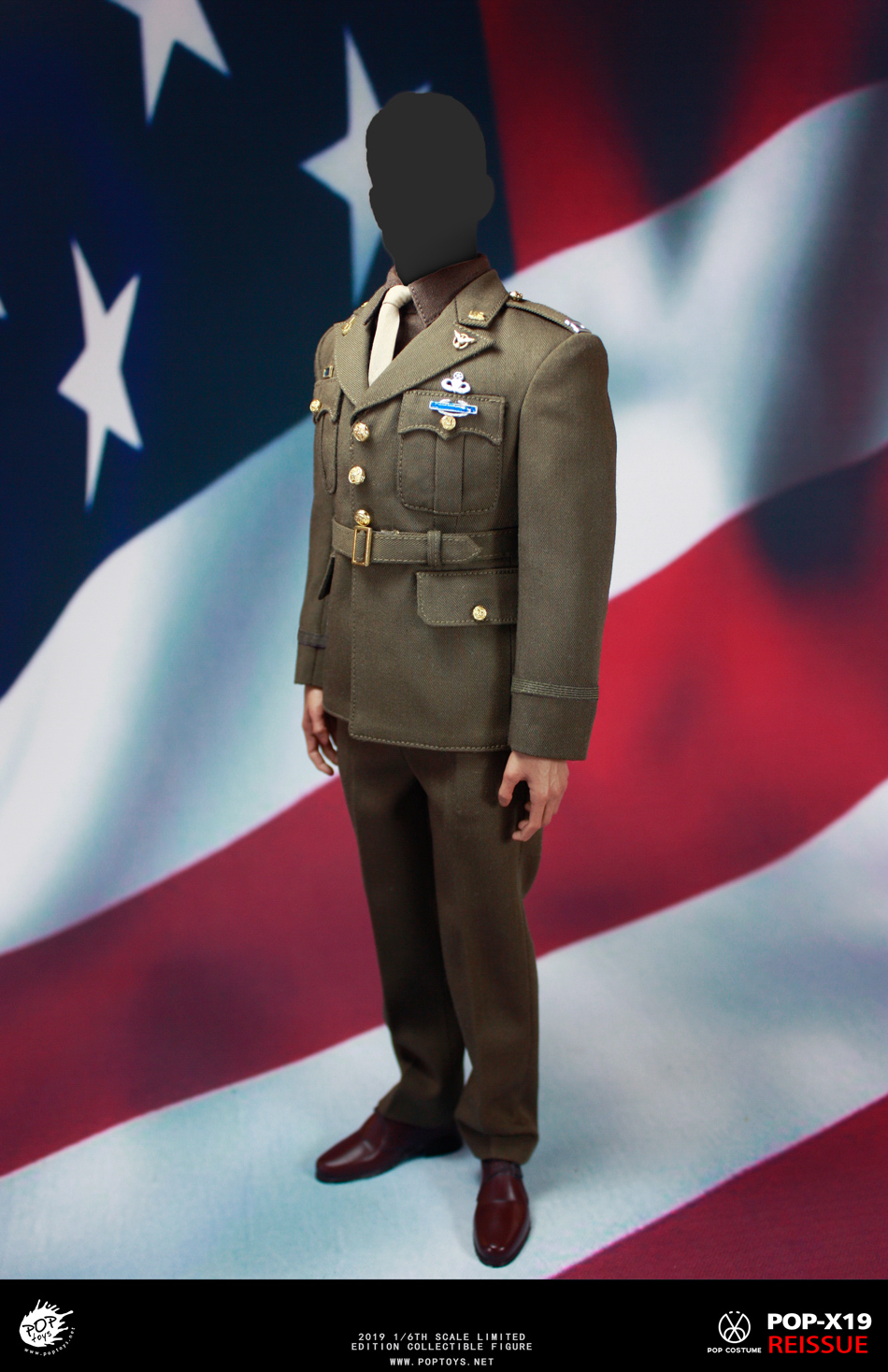 Uniform - NEW PRODUCT: POPTOYS: 1/6 Series X19 World War II Edition Golden Age US Team Uniform Uniform Set - 19 Years Reprint 15021410