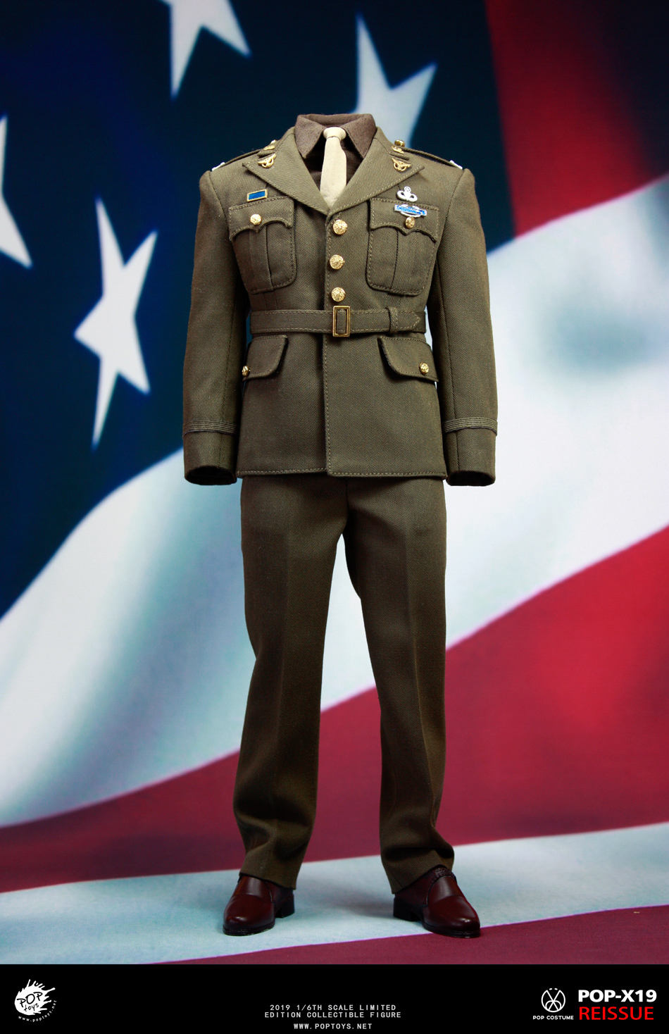 NEW PRODUCT: POPTOYS: 1/6 Series X19 World War II Edition Golden Age US Team Uniform Uniform Set - 19 Years Reprint 15021710