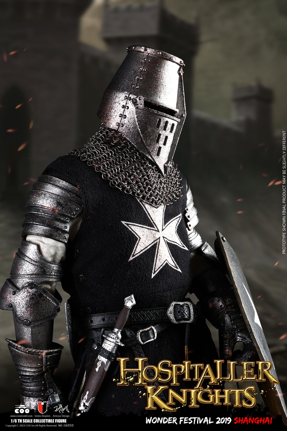 hospitaller - NEW PRODUCT: COOMODEL [WF2019 Shanghai Conference Edition]: 1/6 Crusader's Teutonic Knight & Hospitaller Knight [Die Casting Alloy] 15090210