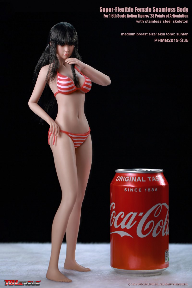 anime body - NEW PRODUCT: TBLeague: 1/6 Female Super-Flexible Seamless Body S34 & S35 (with head sculpt) & 34A & 34A (without head sculpt) 15153