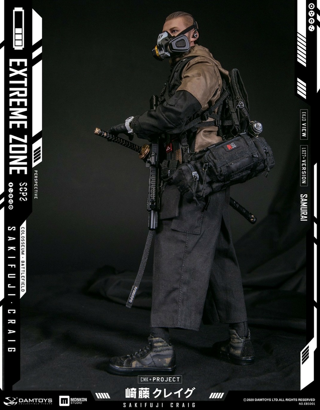 ExtremeZone - NEW PRODUCT: DAMTOYS: 1/6 Original Story Collectible Doll-Extreme Battle Realm Samurai Sakito Craig (#EBS001) 15172110