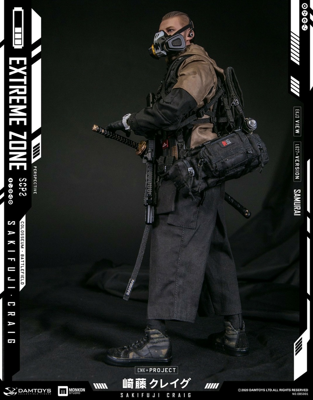 NEW PRODUCT: DAMTOYS: 1/6 Original Story Collectible Doll-Extreme Battle Realm Samurai Sakito Craig (#EBS001) 15172110