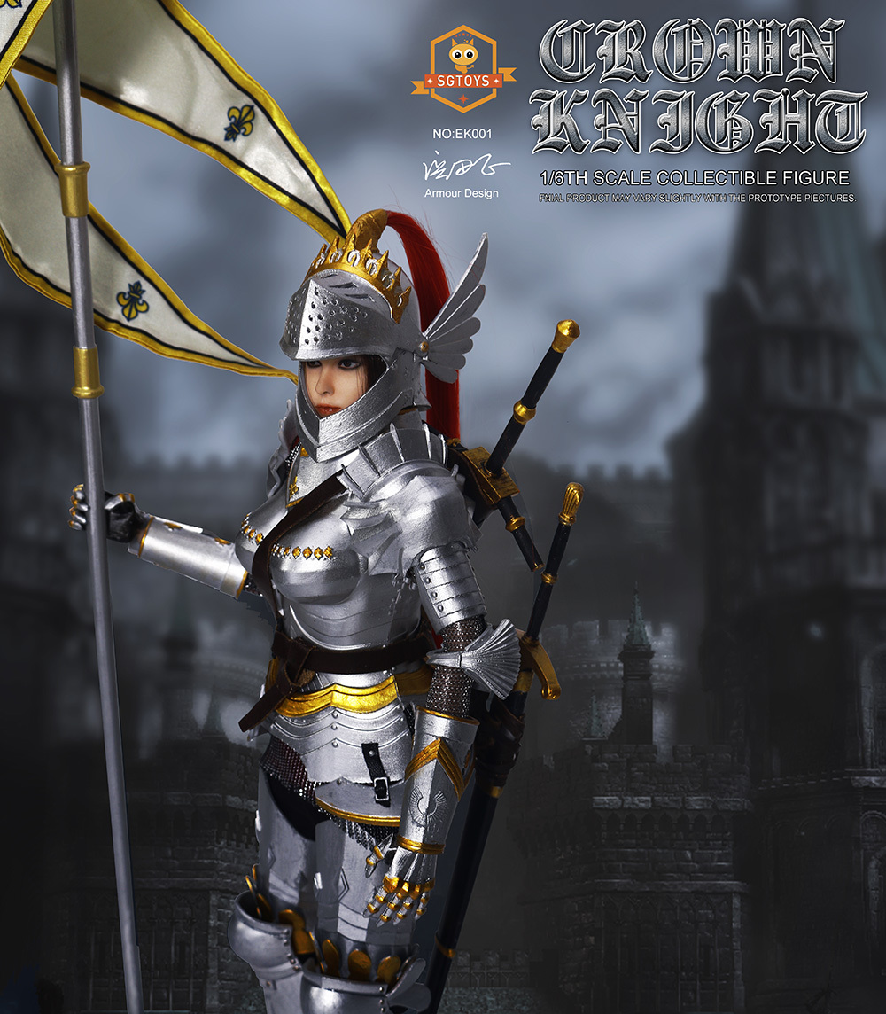Accessories - NEW PRODUCT: [SGT-EK001] SGTOYS Lady Crown Knight 1:6 Boxed Figure 1521