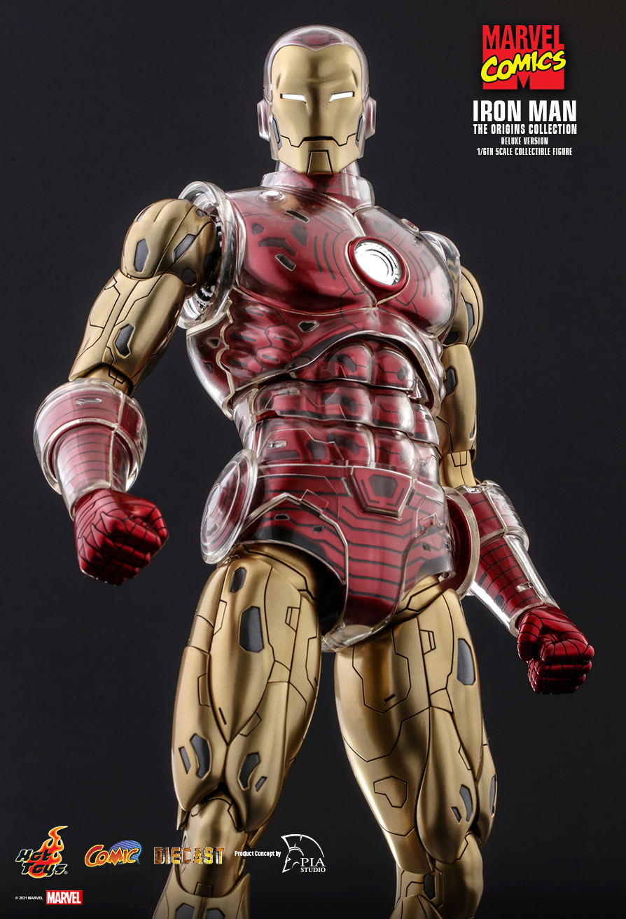 NEW PRODUCT: HOT TOYS: MARVEL COMICS IRON MAN [THE ORIGINS COLLECTION] 1/6TH SCALE COLLECTIBLE FIGURE (STANDARAD & DELUXE) 15253