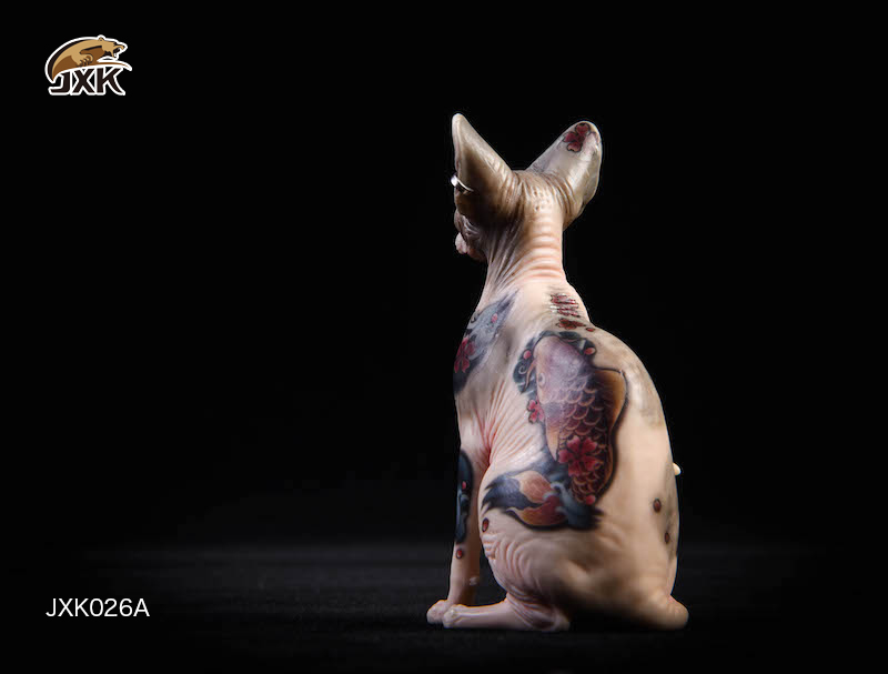 Tattoo - NEW PRODUCT: JxK: 1/6 Tattoo Edition JXK026 Hairless Cat Sphinx Animal Model GK Static Decoration 15312212