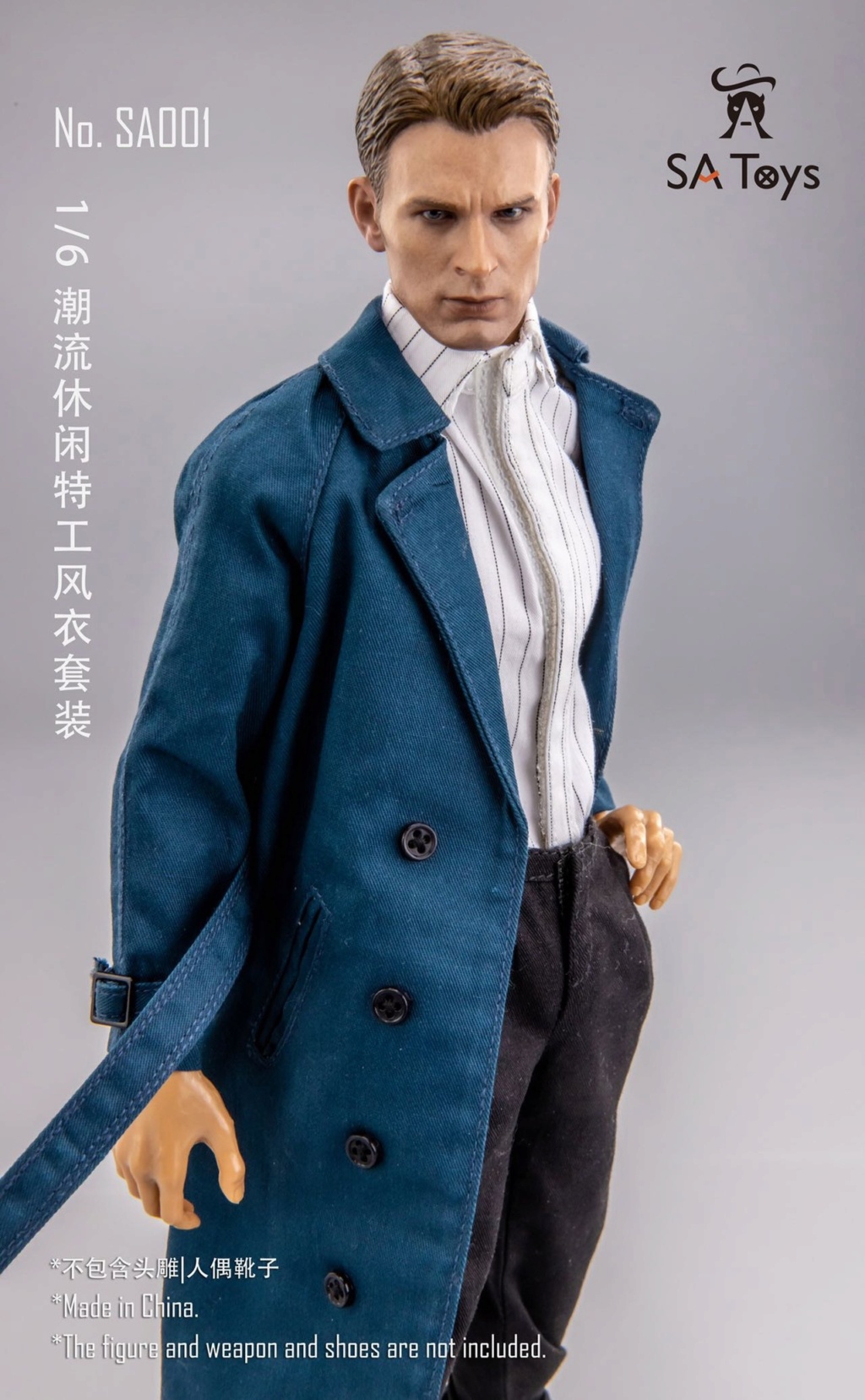 Clothing - NEW PRODUCT: SA Toys: 1/6 Trend Casual Agent Trench coat set (SA001) 15332910