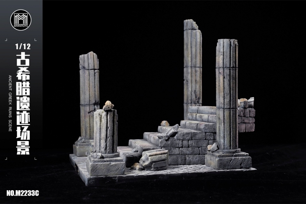 NEW PRODUCT: MMMToys: 1/12 ancient Greek ruins scene M2233 scene platform 15351410