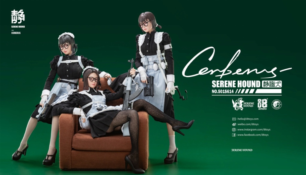 NEW PRODUCT: I8 Toys: 1/6 scale Serene Hound: Cerberus Maid Action Figures 15383410
