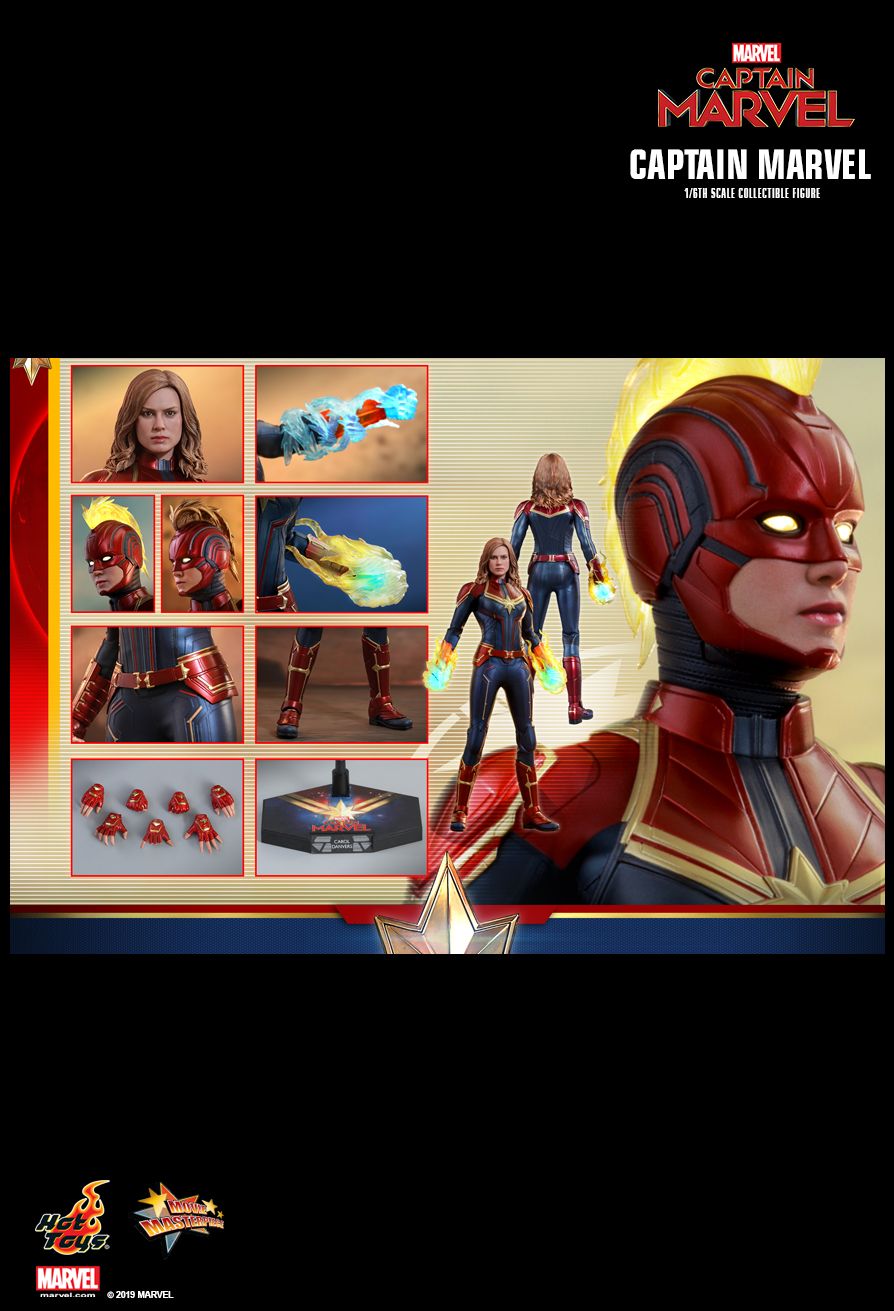 CaptainMarvel - NEW PRODUCT: HOT TOYS: CAPTAIN MARVEL CAPTAIN MARVEL 1/6TH SCALE STANDARD & DELUXE COLLECTIBLE FIGURE 1575