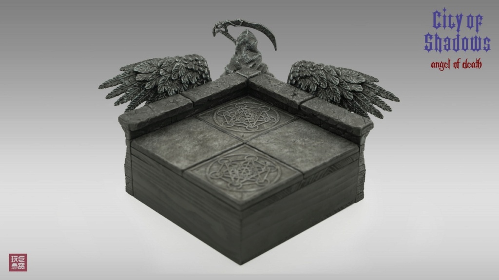 NEW PRODUCT: Play The Giant Den ToysNest: City of Shadows Statue-level Platform -- Knight & Angel of Death【1/6, 1/12 Universal】 16044910